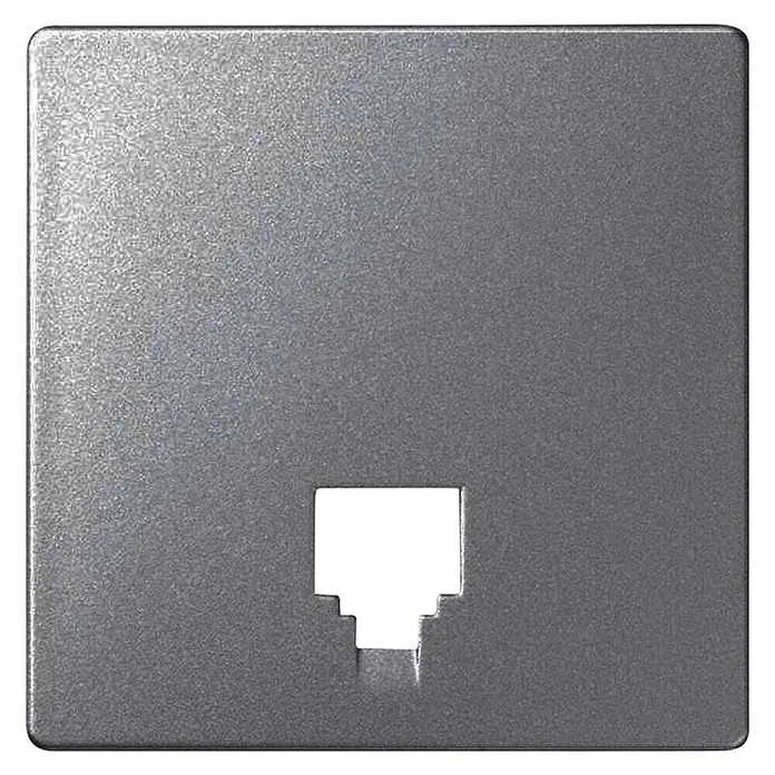 Simon 82 Tapa para mecanismo Teléfono Concept - Gris, Montaje en la pared, Plástico, IP21, Montaje en la pared - Vista frontal