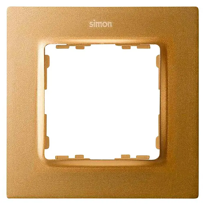 Simon 82 Marco Concept - Oro, x 1, Plástico, Montaje en la pared - Vista frontal