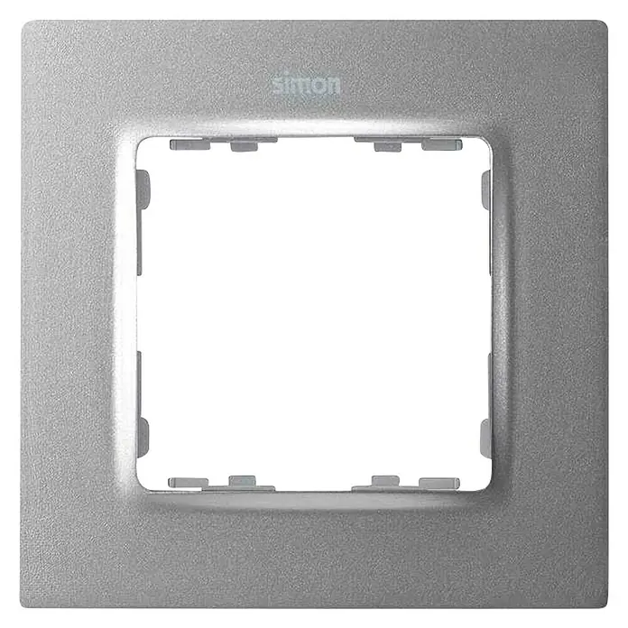 Simon 82 Marco Concept - Aluminio, x 1, Plástico, Montaje en la pared - Vista frontal