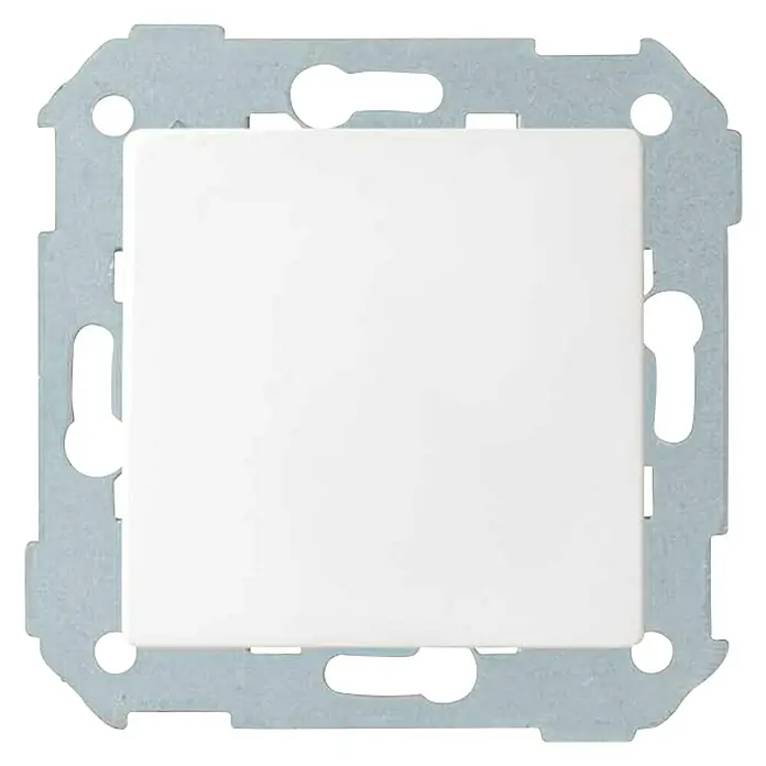 Simon 82 Cruzamiento Concept - Blanco, Montaje en la pared, Plástico - Vista frontal