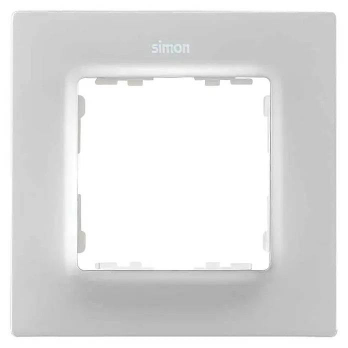 Simon 82 Marco Concept - Blanco, x 1, Plástico, Montaje en la pared - Vista frontal