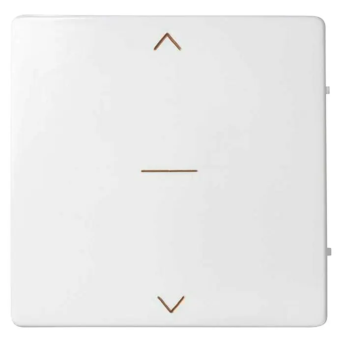 Simon Interruptor para persianas Tecla Concept - Montaje en la pared, Blanco - Vista frontal