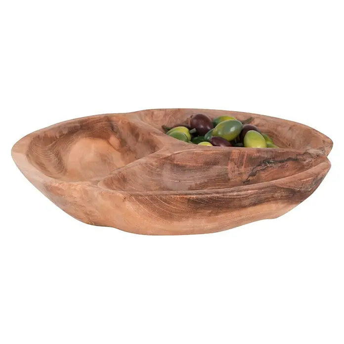 Ukrasna posuda Tikki - 30 cm, Tikovina - Pogled sprijeda