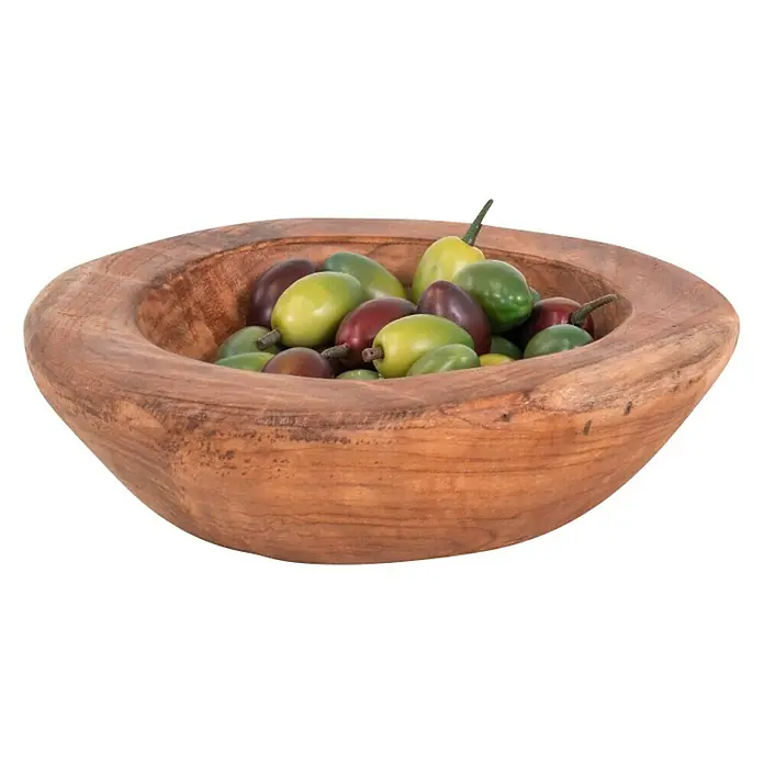 Ukrasna posuda Tikki - 20 cm, Tikovina - Pogled sprijeda
