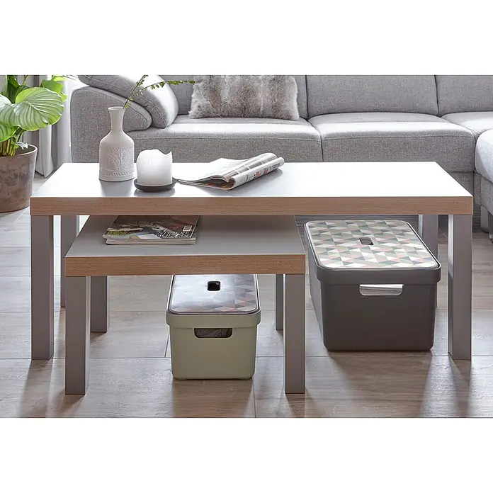 Sunware Aufbewahrungsbox Sigma Home - L x B x H: 35,2 x 25,3 x 18,3 cm, Kunststoff, Blaugrau - Stimmungsaufnahme