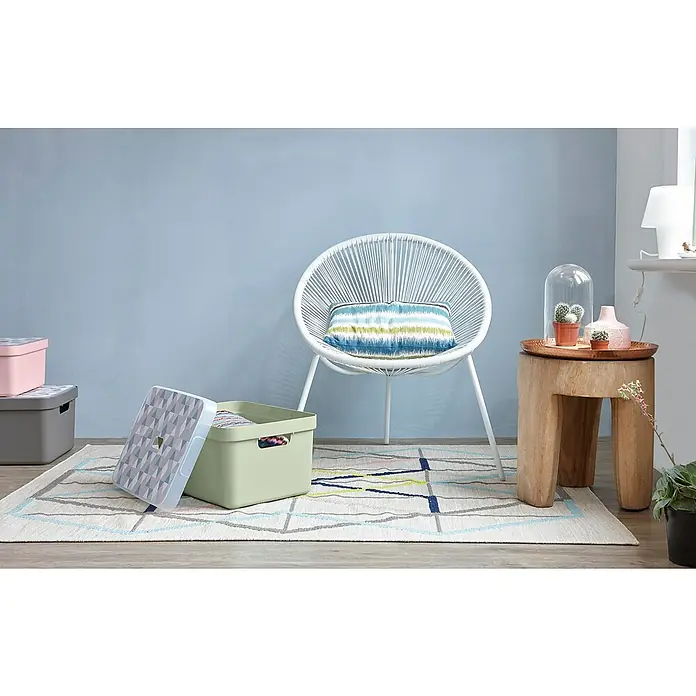 Sunware Aufbewahrungsbox Sigma Home - L x B x H: 35,2 x 25,3 x 18,3 cm, Kunststoff, Hellgrün - Stimmungsaufnahme