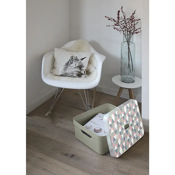 Sunware Aufbewahrungsbox Sigma Home - L x B x H: 45,3 x 35,4 x 18,3 cm, Kunststoff, Hellgrün - Stimmungsaufnahme