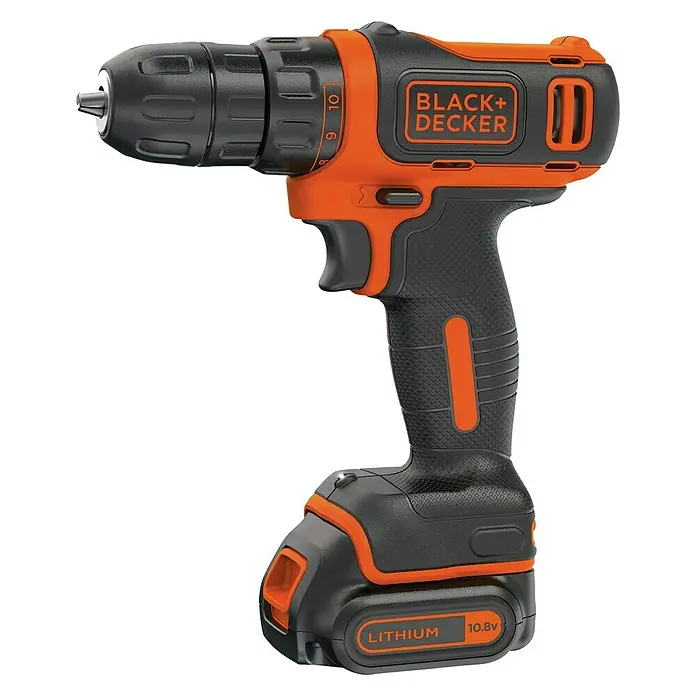 Black+Decker Accuschroefboormachine - 1 accu - Diagonaal zicht
