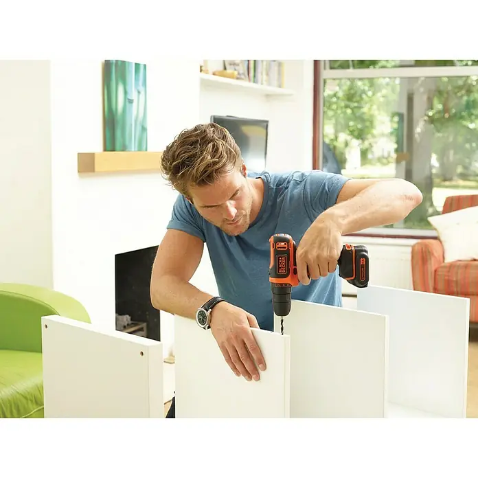 Black+Decker Accuschroefboormachine - 1 accu - Toepassingsvoorbeeld