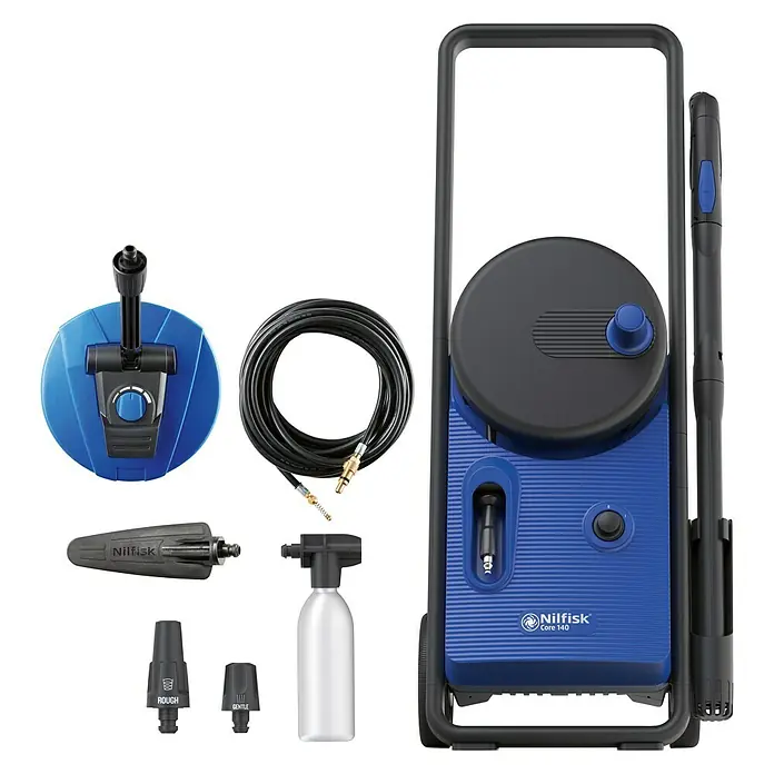 Nilfisk Hogedrukreiniger Core 140 In Hand PowerControl PAD - 1.800 W, Max. druk: 140 bar, Waterdoorvoer: 474 l/u - Vooraanzicht