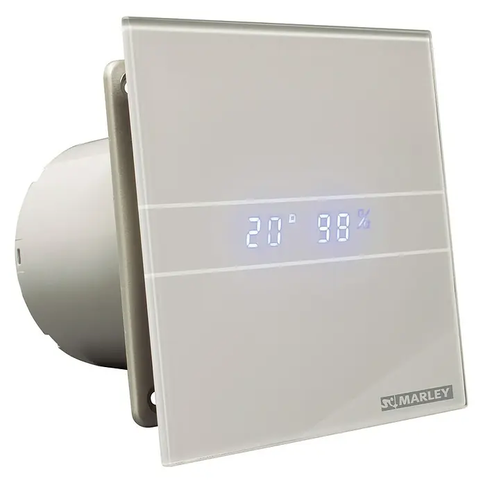 Marley Ventilator P14 - Weiß, Durchmesser: 100 mm - Diagonale Ansicht