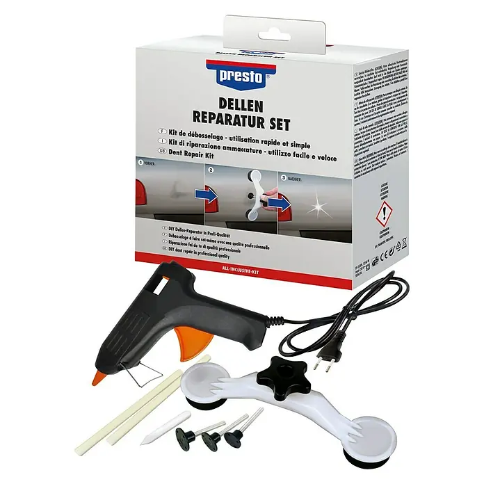 Presto Reparatur-Set für Dellen - 9 -tlg. - Diagonale Ansicht