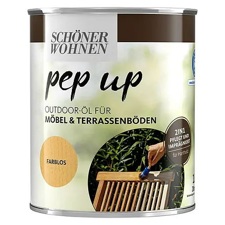 SCHÖNER WOHNEN-Farbe Pep up Outdoor-Öl für Möbel & Terrassenböden