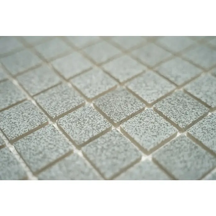Mosaikfliese Quadrat AT 900 - 33 x 30,2 cm, Grau, Matt - Detailaufnahme