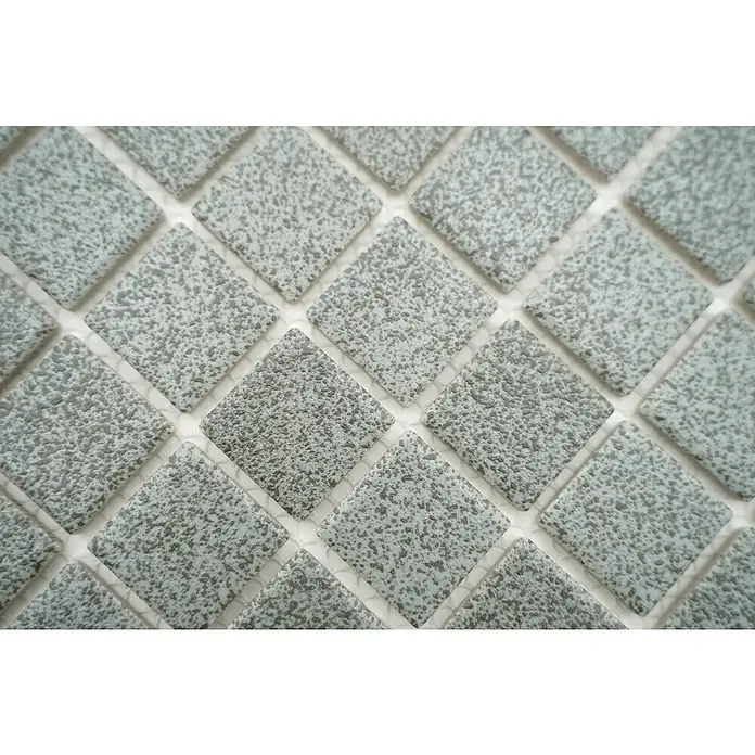 Mosaikfliese Quadrat AT 900 - 33 x 30,2 cm, Grau, Matt - Detailaufnahme