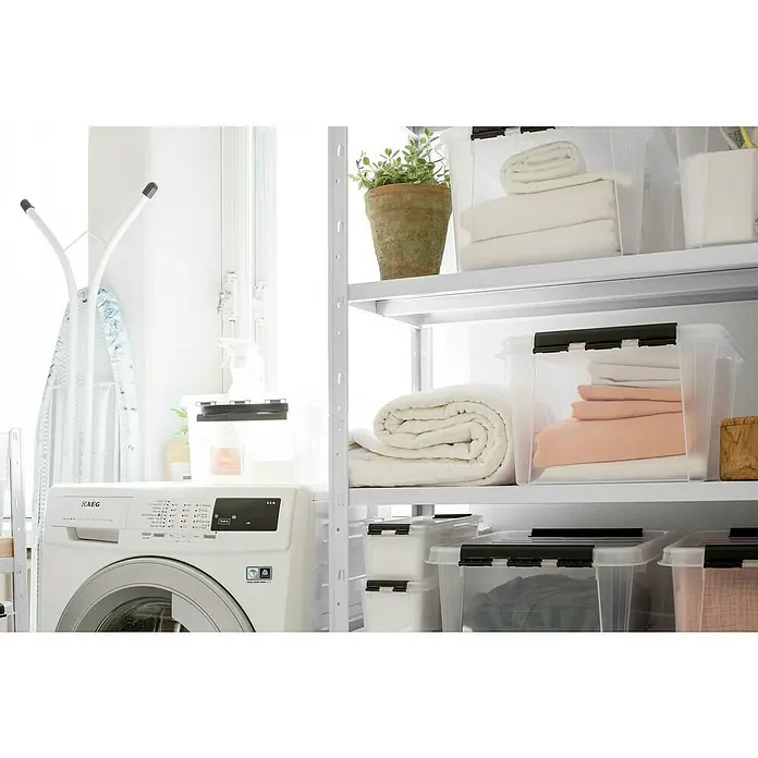 SmartStore Zaboj za shranjevanje [SI] Classic 31 - Do x Š x V: 50 x 39 x 26 cm, Plastika, Prozorna - Zračna perspektiva