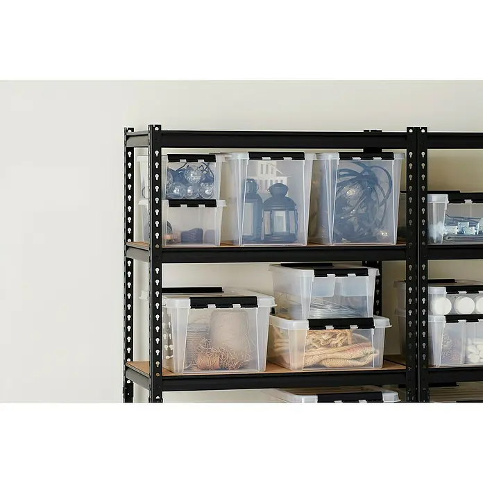 SmartStore Aufbewahrungsbox Classic 31 - L x B x H: 50 x 39 x 26 cm, Kunststoff, Transparent - Anwendungsbeispiel