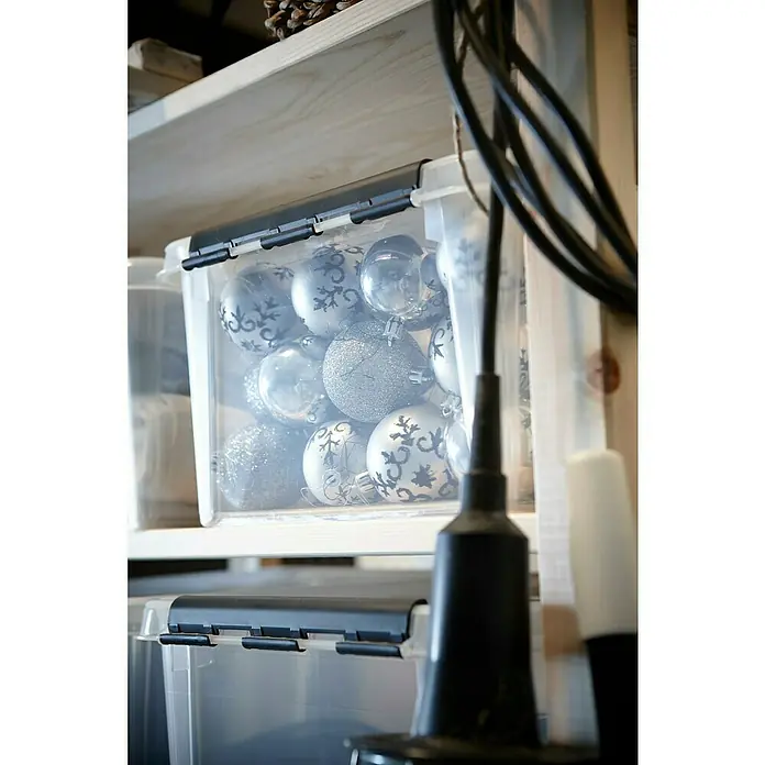 SmartStore Aufbewahrungsbox Classic 15 - L x B x H: 40 x 30 x 19 cm, Kunststoff, Transparent - Anwendungsbeispiel