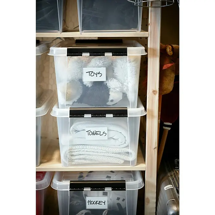 SmartStore Aufbewahrungsbox Classic 15 - L x B x H: 40 x 30 x 19 cm, Kunststoff, Transparent - Stimmungsaufnahme