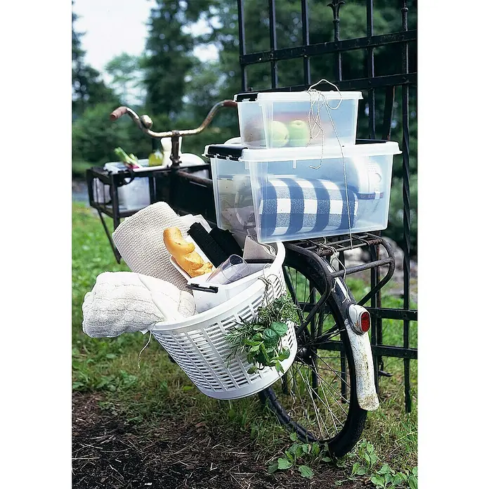 SmartStore Aufbewahrungsbox Classic 10 - L x B x H: 34 x 25 x 16 cm, Kunststoff, Transparent - Stimmungsaufnahme