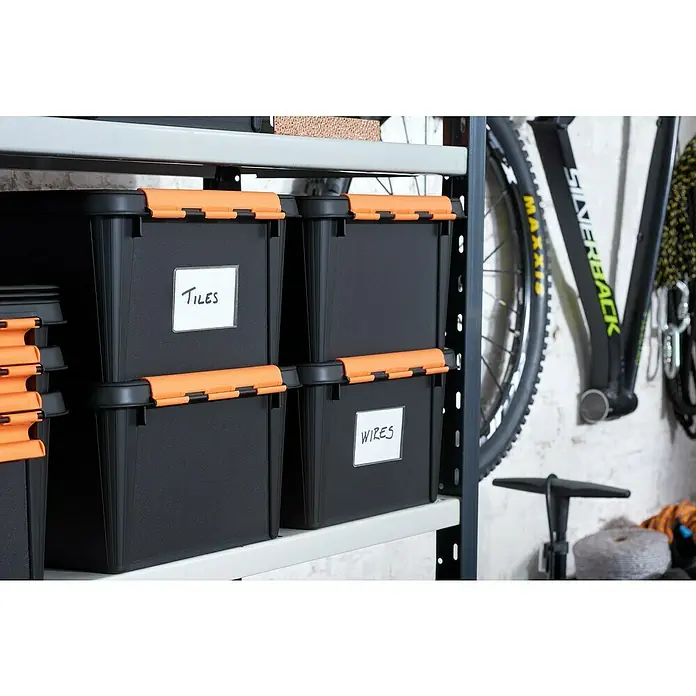 SmartStore Aufbewahrungsbox Pro - L x B x H: 40 x 30 x 19 cm, Kunststoff, Schwarz - Stimmungsaufnahme