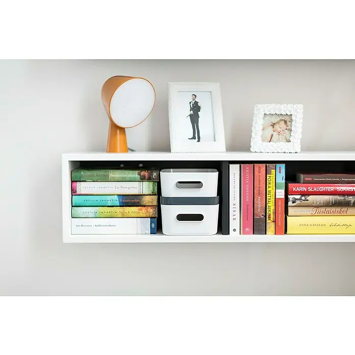 SmartStore Aufbewahrungsbox Compact - L x B x H: 20 x 14 x 7,5 cm, Kunststoff, Weiß - Stimmungsaufnahme
