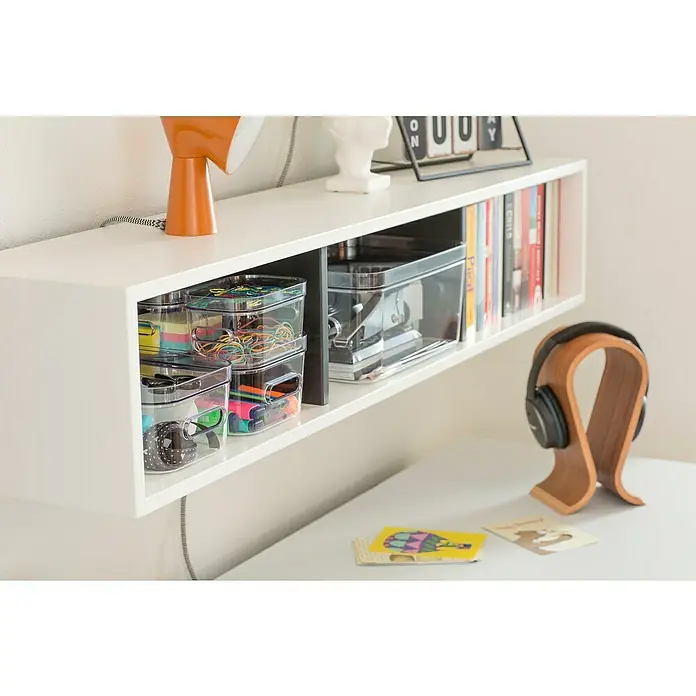 SmartStore Kutija za pohranjivanje Compact M - D x Š x V: 29,5 x 19,5 x 12 cm, Plastika, Prozirno - Živopisni prikaz