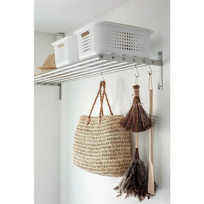 SmartStore Aufbewahrungsbox Basket Recycled 15 - L x B x H: 37 x 28 x 15 cm, Weiß - Stimmungsaufnahme