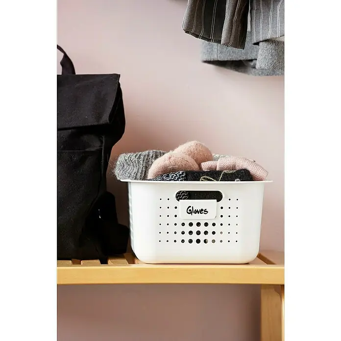 SmartStore Aufbewahrungsbox Basket Recycled 15 - L x B x H: 37 x 28 x 15 cm, Weiß - Stimmungsaufnahme