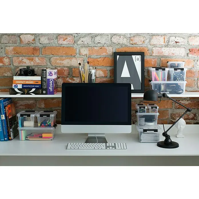 SmartStore Aufbewahrungsbox Classic - L x B x H: 15 x 9 x 6 cm, Kunststoff, Transparent - Stimmungsaufnahme