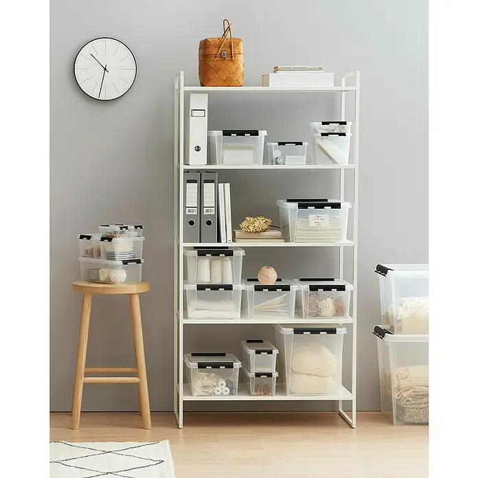 SmartStore Aufbewahrungsbox Classic - L x B x H: 60 x 43 x 40 cm, Kunststoff, Transparent - Stimmungsaufnahme