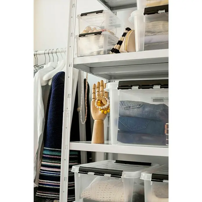SmartStore Aufbewahrungsbox Classic - L x B x H: 21 x 17 x 11 cm, Kunststoff, Transparent - Stimmungsaufnahme