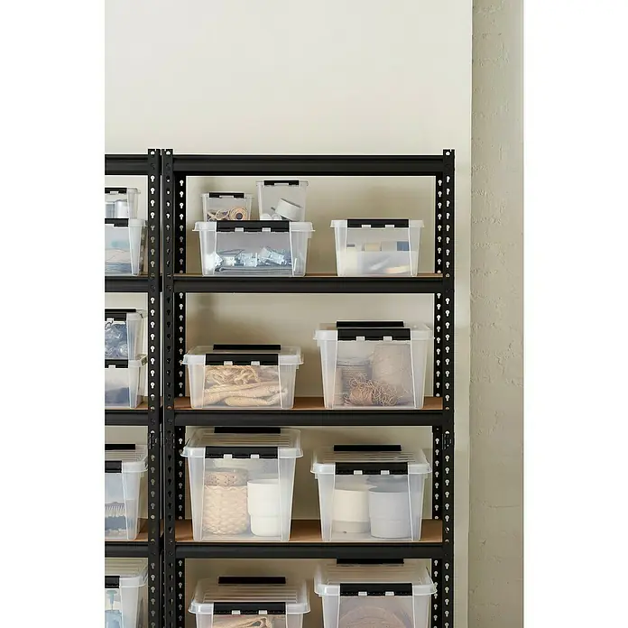 SmartStore Aufbewahrungsbox Classic - L x B x H: 21 x 17 x 11 cm, Kunststoff, Transparent - Stimmungsaufnahme