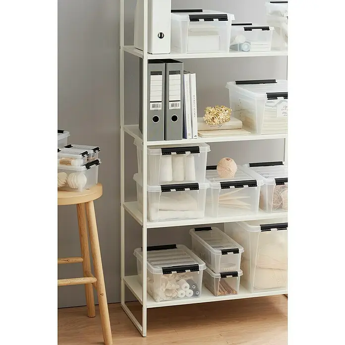 SmartStore Aufbewahrungsbox Classic - L x B x H: 38 x 14 x 11 cm, Kunststoff, Transparent - Stimmungsaufnahme