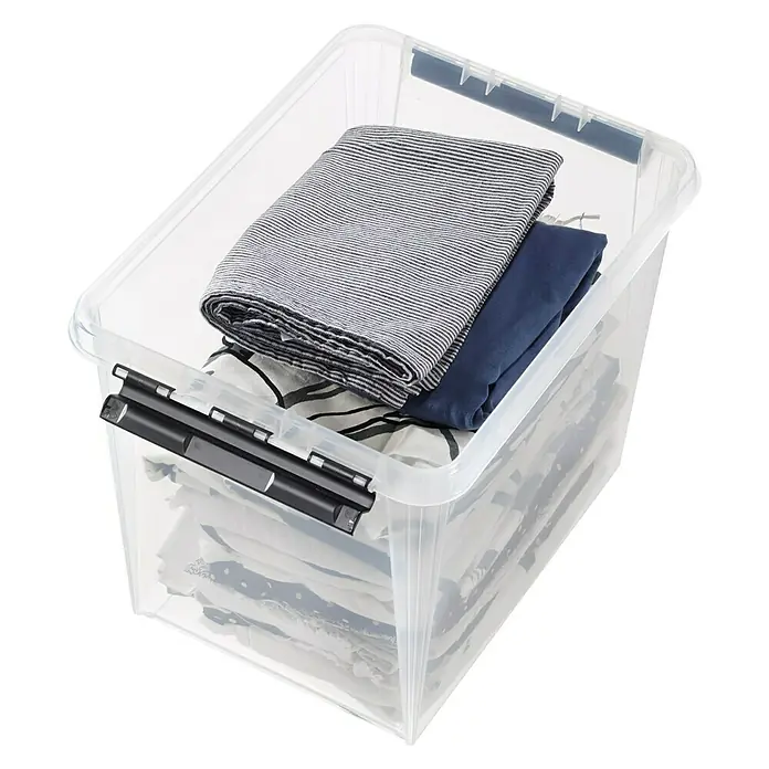 SmartStore Aufbewahrungsbox Classic - L x B x H: 40 x 30 x 32 cm, Kunststoff, Transparent - Anwendungsbeispiel