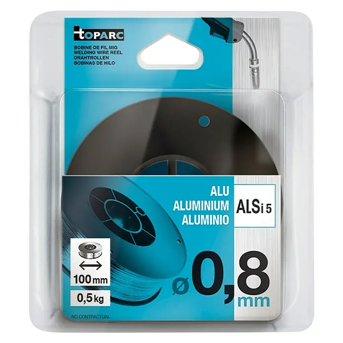 Gys Schweißdraht - Aluminium (AlSi5), Durchmesser: 0,8 mm, 0,5 kg - Vorderansicht