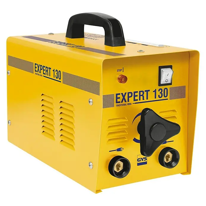 Gys Elektrodenschweißgerät Expert 130 - 55 - 130 A, Elektrodenstärke: 2 - 3,2 mm - Diagonale Ansicht
