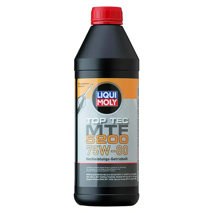 Liqui Moly Getriebeöl Top Tec MFT 5200 - 75W-80, 1 l - Vorderansicht