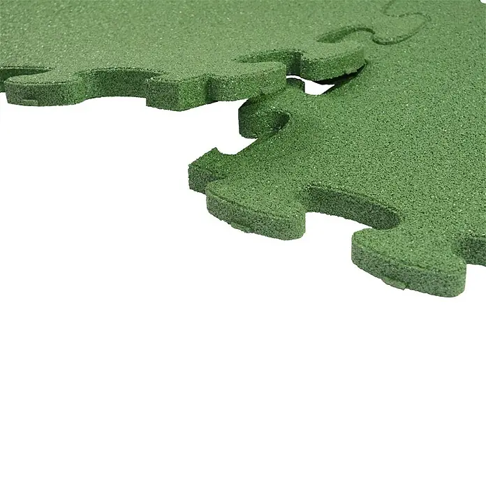 Gum-tech Fallschutzmatte Puzzle Mat 3D - Grün, L x B x H: 55 x 55 x 3 cm - Detailaufnahme