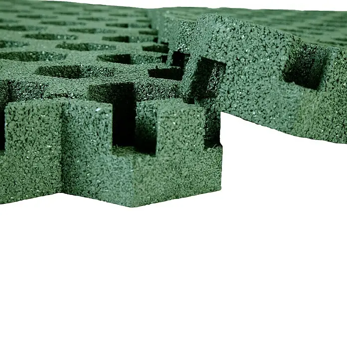 Gum-tech Rasengitterplatte Hexagon - Grün, L x B x H: 106 x 99 x 4,5 cm, Gummi - Detailaufnahme