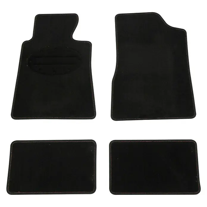 Carpoint Set automatten Comfortline Volkswagen - Stof, Zwart, 4-delig - Top-down weergave
