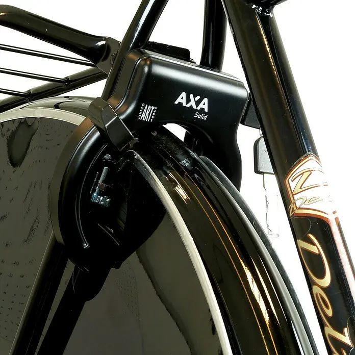 Axa Ringslot Solid - Zwart - Close-up