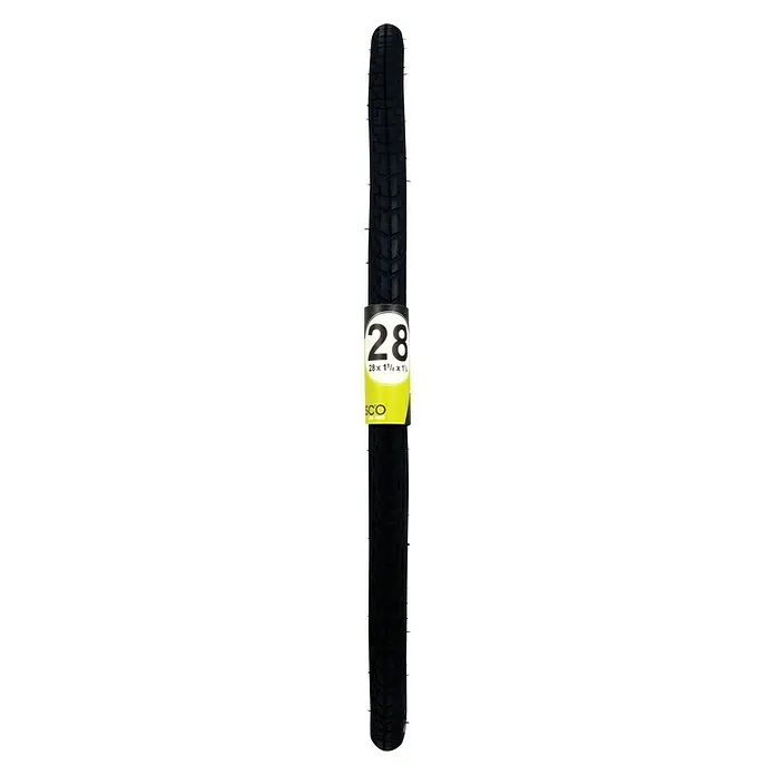 Dresco Buitenband Fiets 28X1 5/8X1 1/4 - 28″, 32-622, Zwart - Vooraanzicht