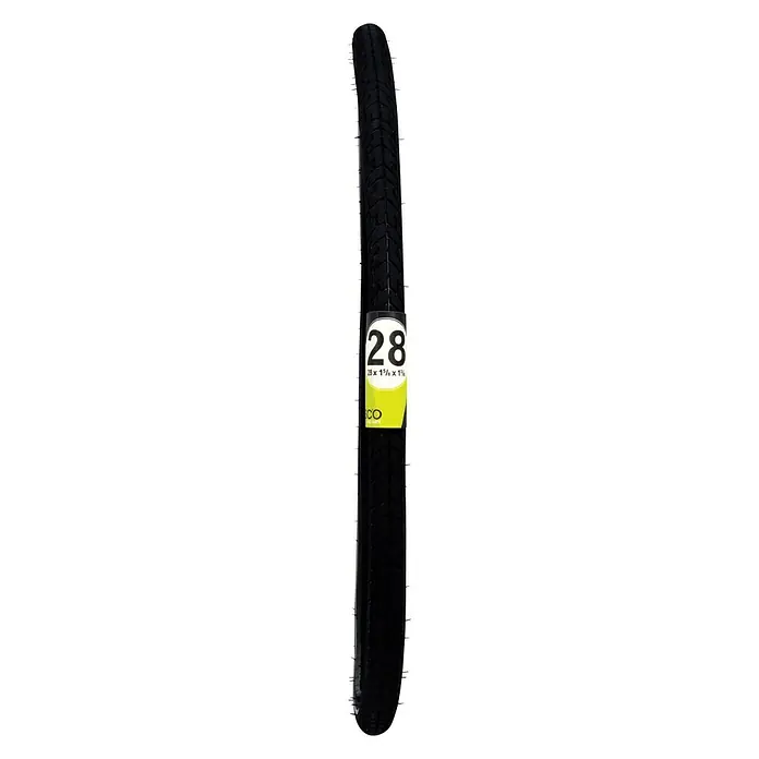 Dresco Buitenband Fiets Refl. 28X1 5/8X1 3/8 - 28″, 37-622, Zwart - Vooraanzicht