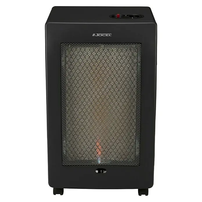 Jocel Estufa de gas catalítica JAG014122 - 2,5 kW, Negro - Vista frontal