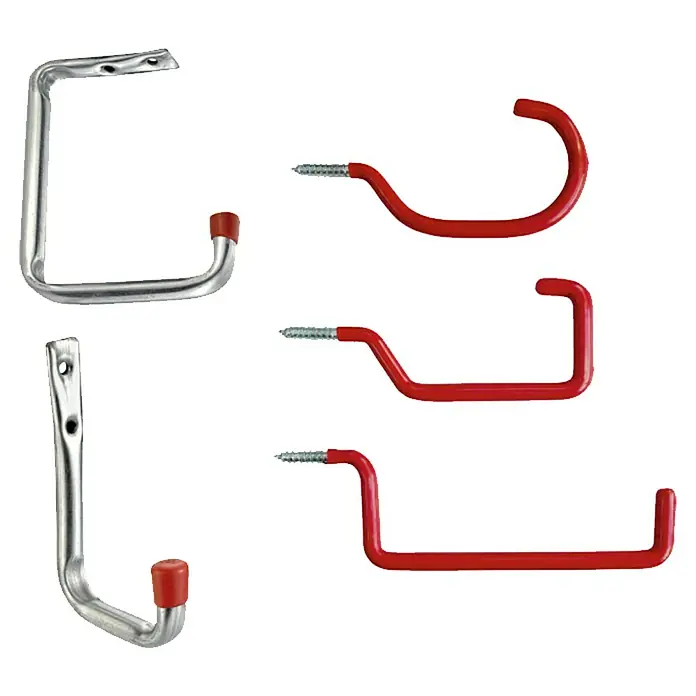 Colgador para herramientas - 5 pzs., Zincado - Vista angular