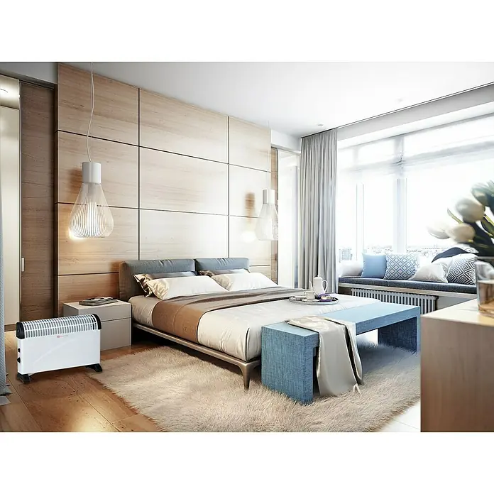 Convector - 2.000 W, 38,5 x 53 x 20 cm, Blanco - Foto ambiente