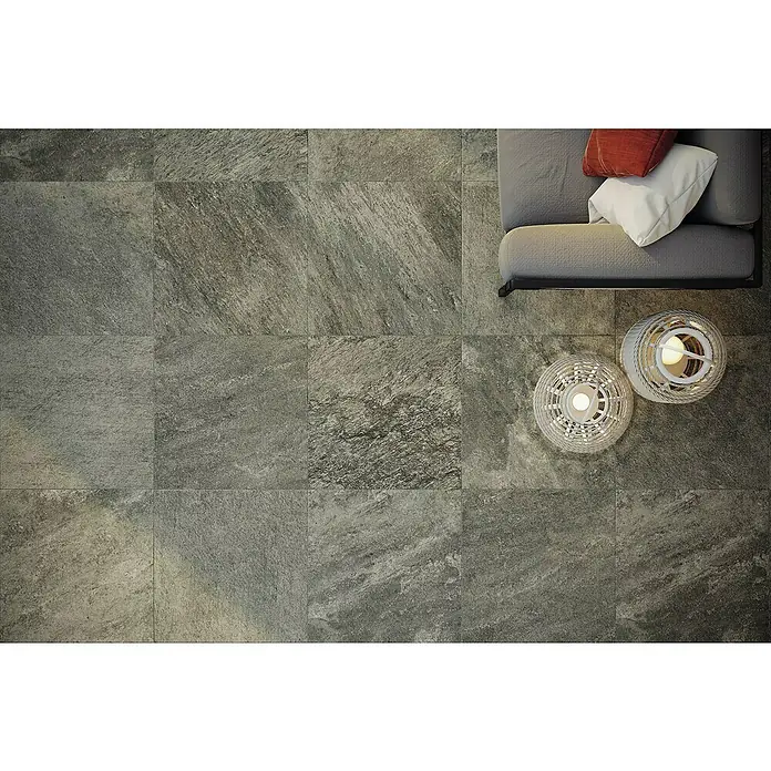 Atlas Concorde Pločica za terasu Regent Grey - 60 x 60 x 2 cm, Sive boje, Mat - Pogled odozgo