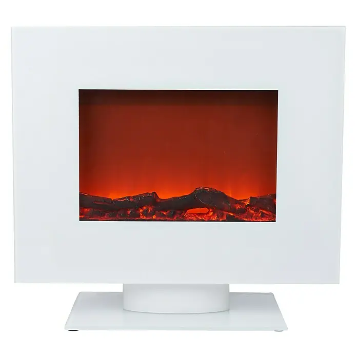 Elektrischer Kamin - 1.600 W, Weiß, 26 x 60 x 50 cm - Vorderansicht