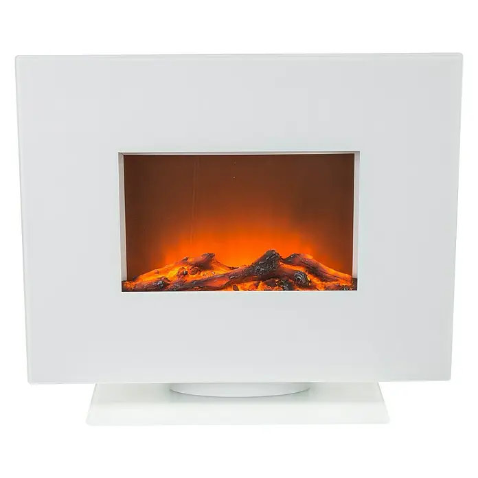Elektrischer Kamin - 1.600 W, Weiß, 26 x 60 x 50 cm - Vorderansicht